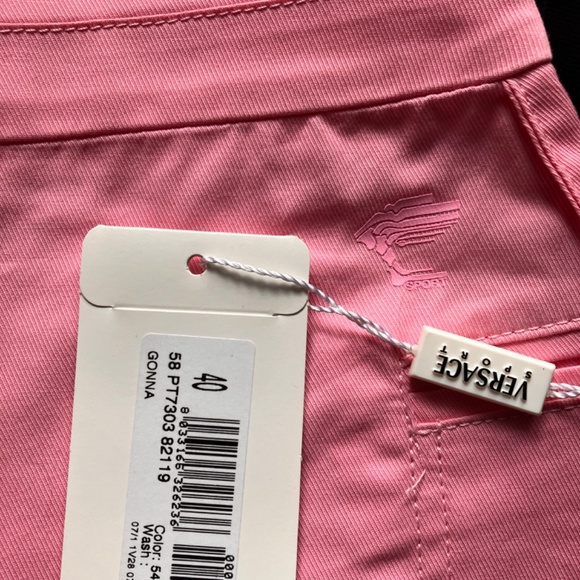 NWT VERSACE SPORT pink mini skirt - Picture 2 of 14